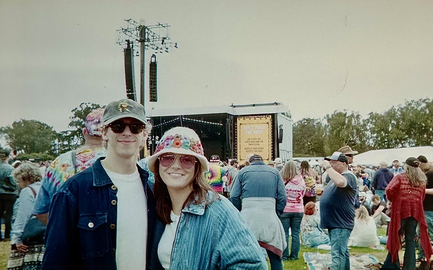 Crowd in front of the stage at the Grateful Dead 60th anniversary shows, San Francisco