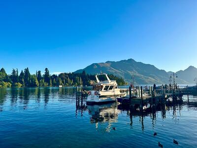 Queenstown harbor, New Zealand