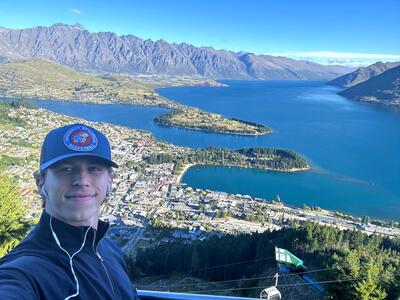 View over Queenstown and Lake Wakatipu, New Zealand